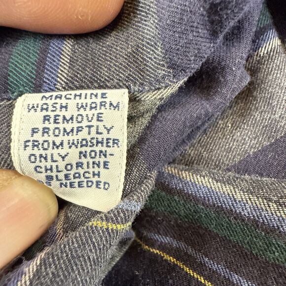 Polo Ralph Lauren Men’s Button Front Blake M Blue Plaid Green Horse - Picture 5 of 6